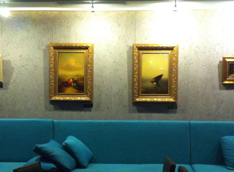 Original Figurative Landscape Painting by Olga Akasi