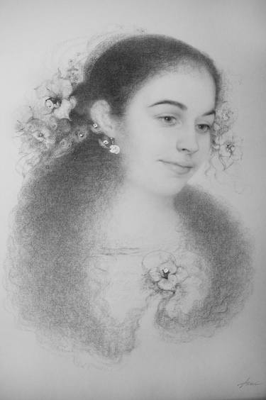 Original Fine Art Portrait Drawings by Olga Akasi