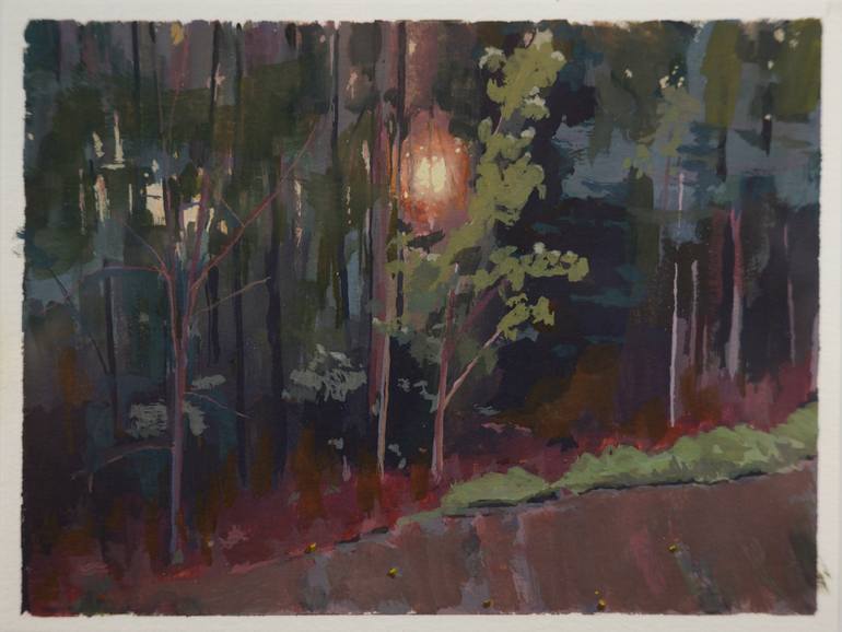 Original Landscape Painting by Levi Hemphill | Impressionism Art on Paper | a conduit