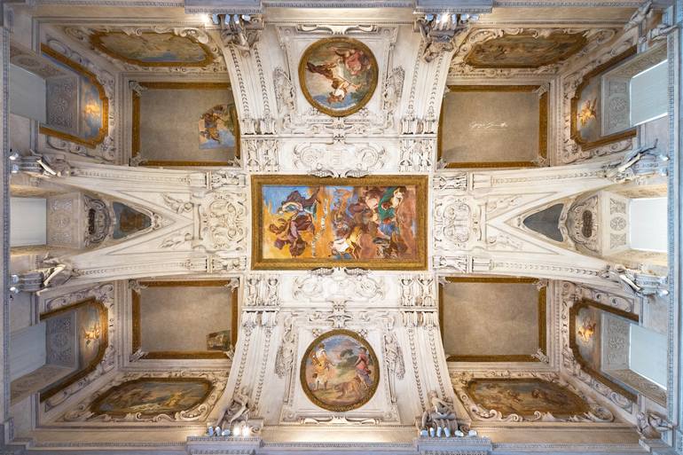 Original Architecture Photography by Hermes Gray | Geometric Art on Paper | The Painted Vault -- Turin