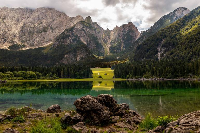 Original Mountain Photography by Hermes Gray | Contemporary Art on Paper | The Mirror Lake