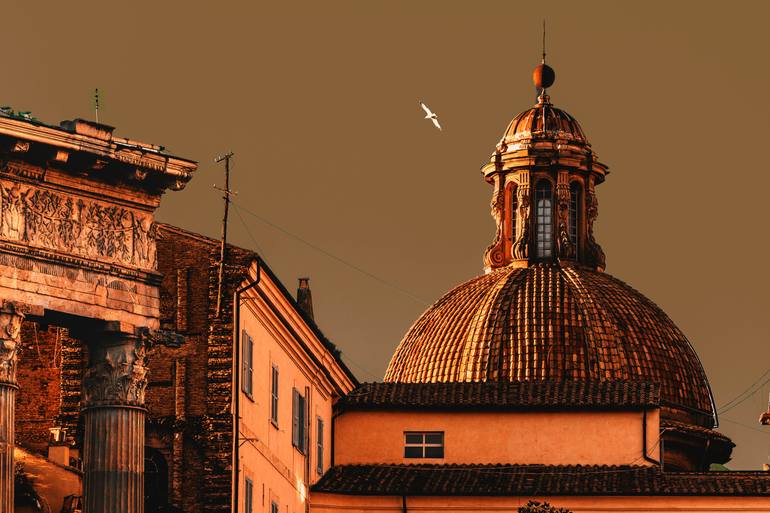 Original Architecture Photography by Hermes Gray | Contemporary Art on Paper | Between Empire and Dome