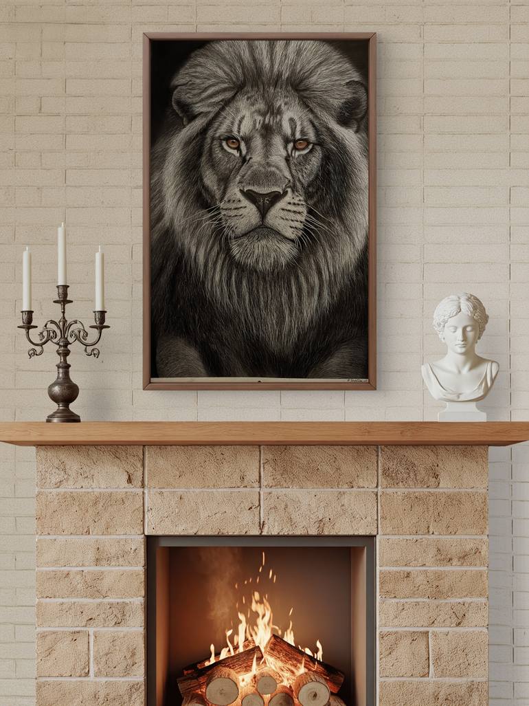 Original Realism Animal Drawing by Johnson Issa Lubawa