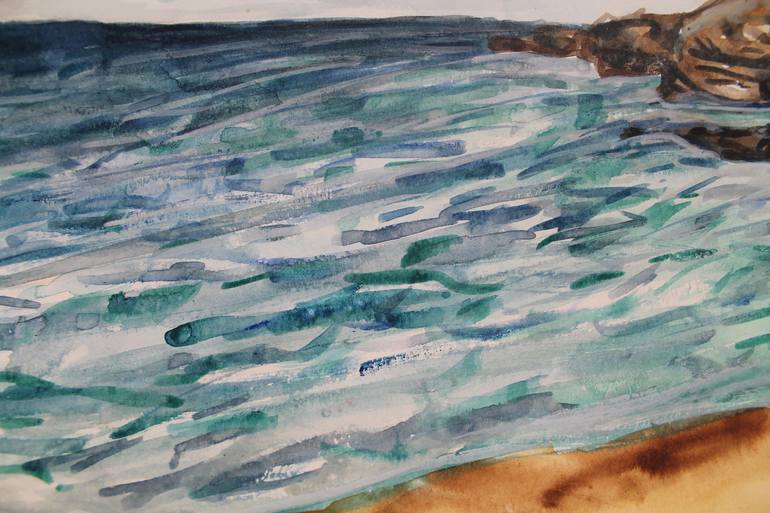 Original Fine Art Beach Painting by Steven Thomas Higgins
