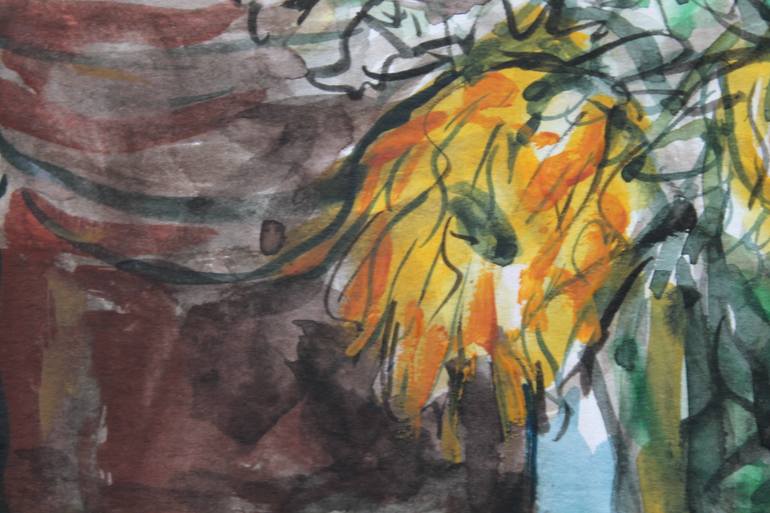 Original Expressionism Floral Painting by Steven Thomas Higgins