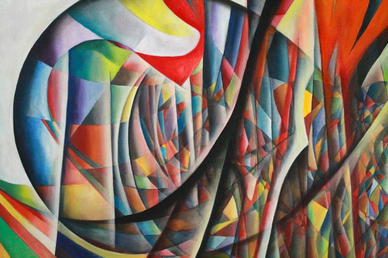 Original Conceptual Abstract Painting by Steven Thomas Higgins