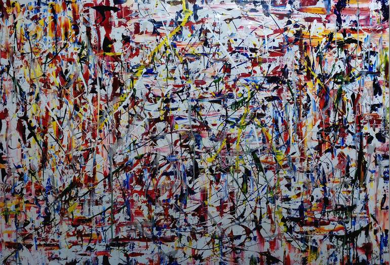 Original Abstract Painting by Lucia Hammond | Abstract Expressionism Art on Canvas | C'est la Vie