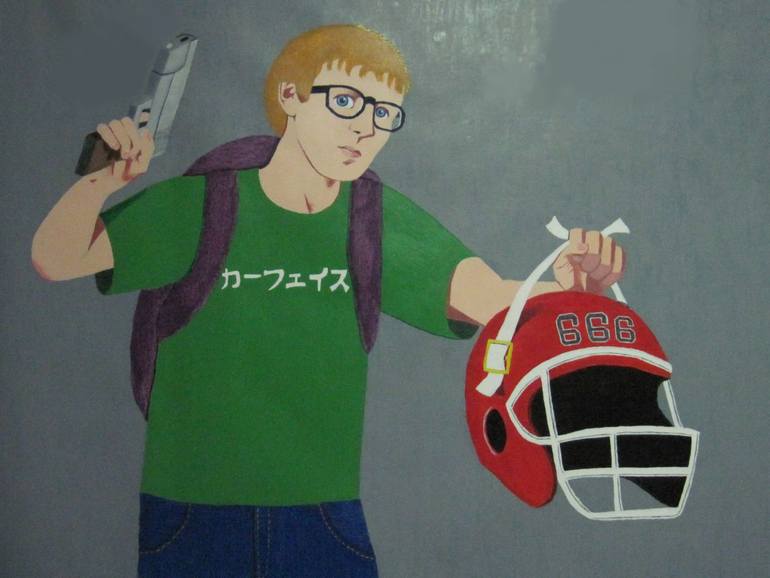 Original Figurative Sports Painting by Carface カーフェイス