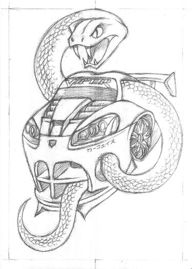 Original Car Drawings by Carface カーフェイス