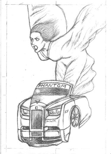 Original Surrealism Car Drawings by Carface カーフェイス