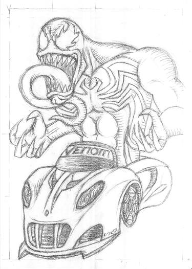 Print of Surrealism Car Drawings by Carface カーフェイス