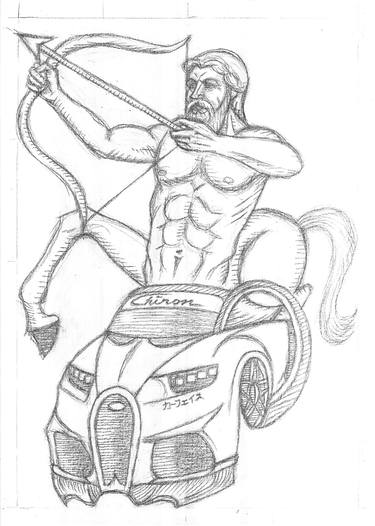 Original Surrealism Car Drawings by Carface カーフェイス