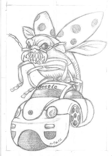 Print of Surrealism Car Drawings by Carface カーフェイス