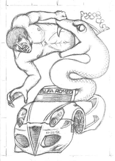 Original Car Drawings by Carface カーフェイス