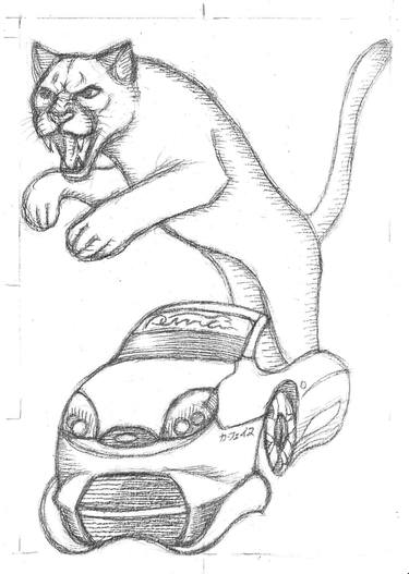 Print of Surrealism Car Drawings by Carface カーフェイス