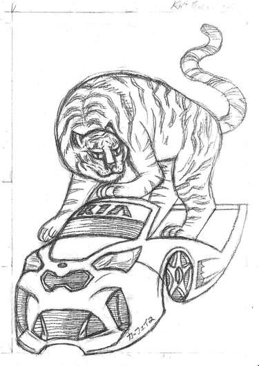 Original Animal Drawings by Carface カーフェイス