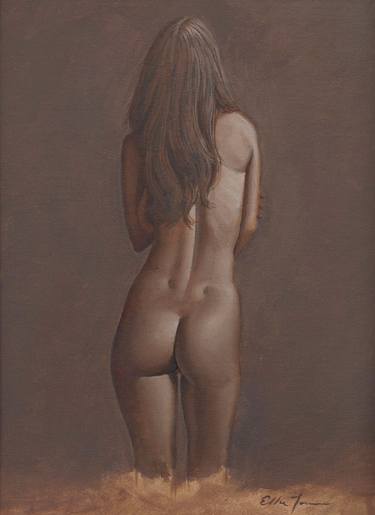 Original Figurative Nude Painting by Eddie Torres
