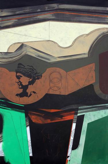 Original Classicism Abstract Painting by Hugo Santos