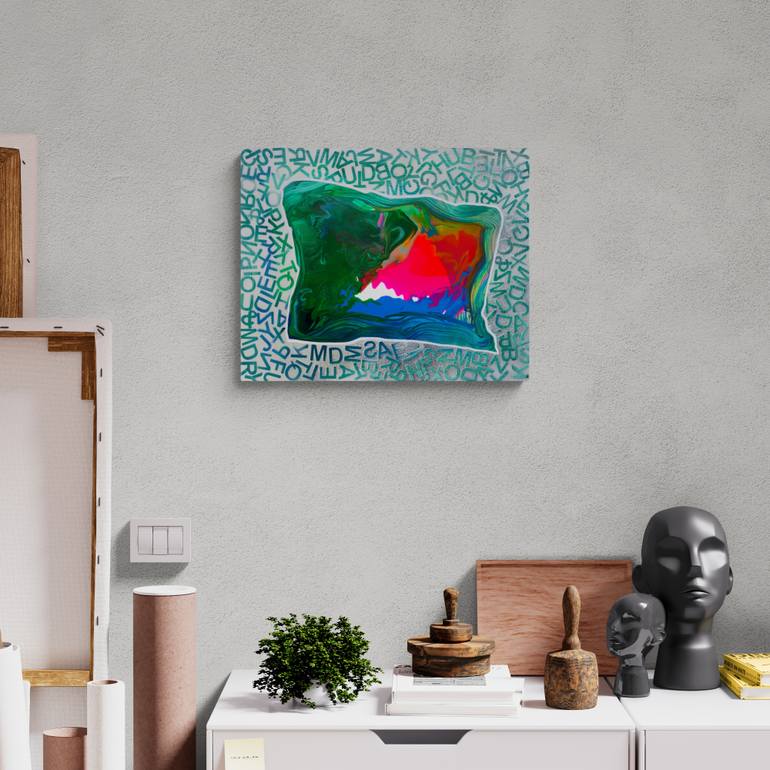 Original Abstract Expressionism Abstract Painting by Veronika Ban