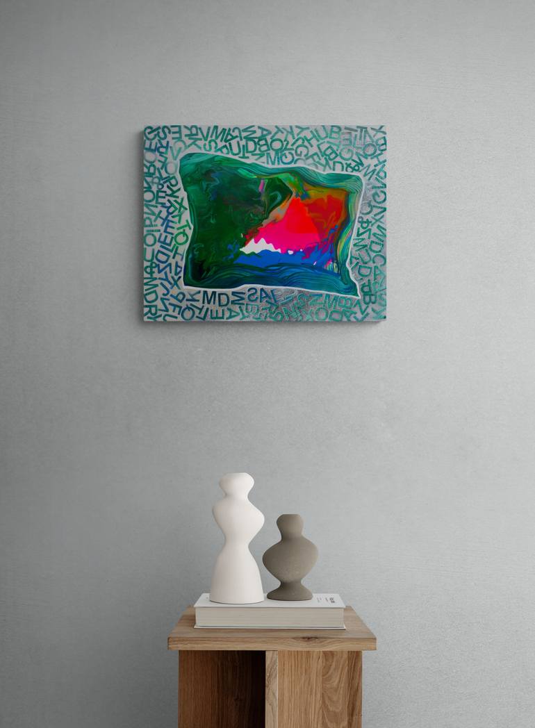 Original Abstract Expressionism Abstract Painting by Veronika Ban