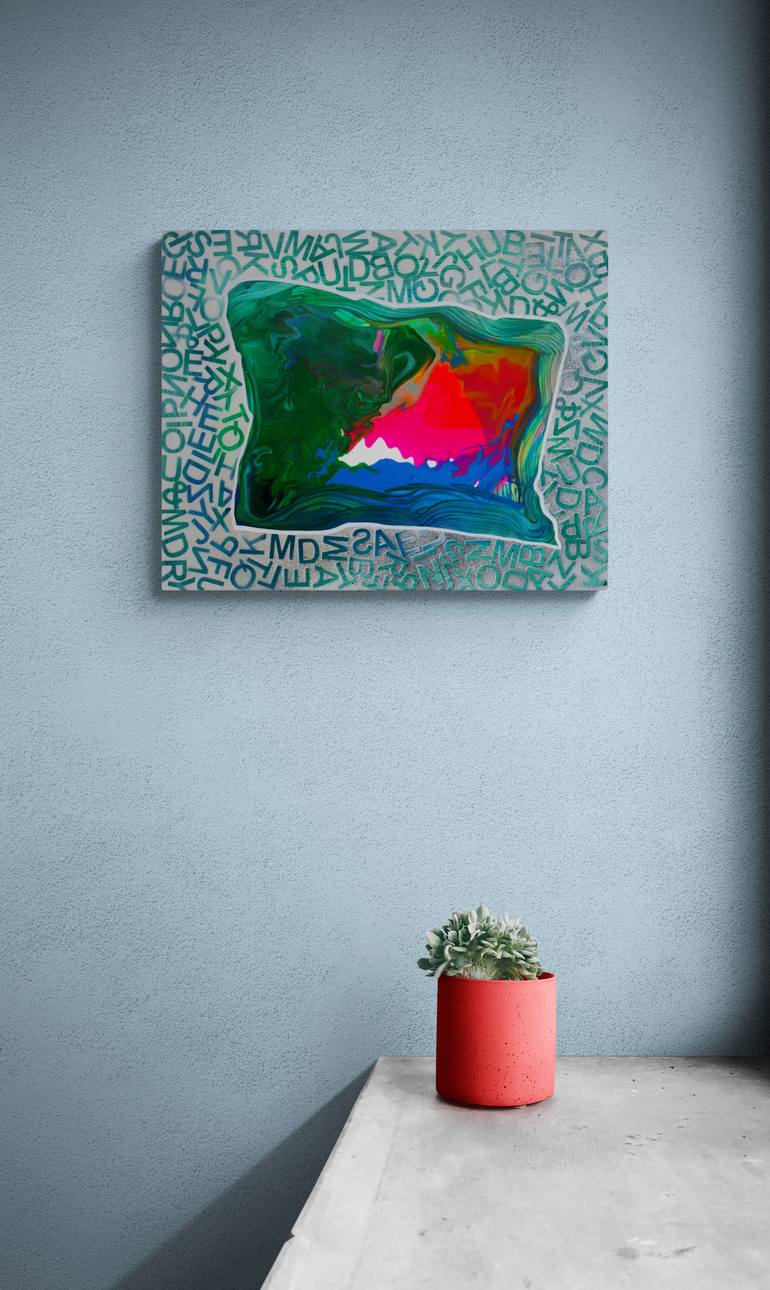 Original Abstract Expressionism Abstract Painting by Veronika Ban