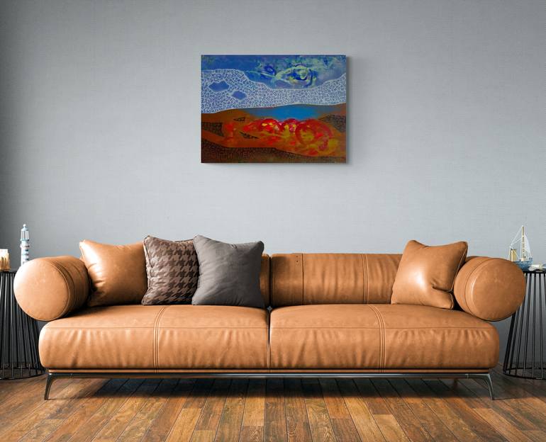 Original Abstract Expressionism Abstract Painting by Veronika Ban