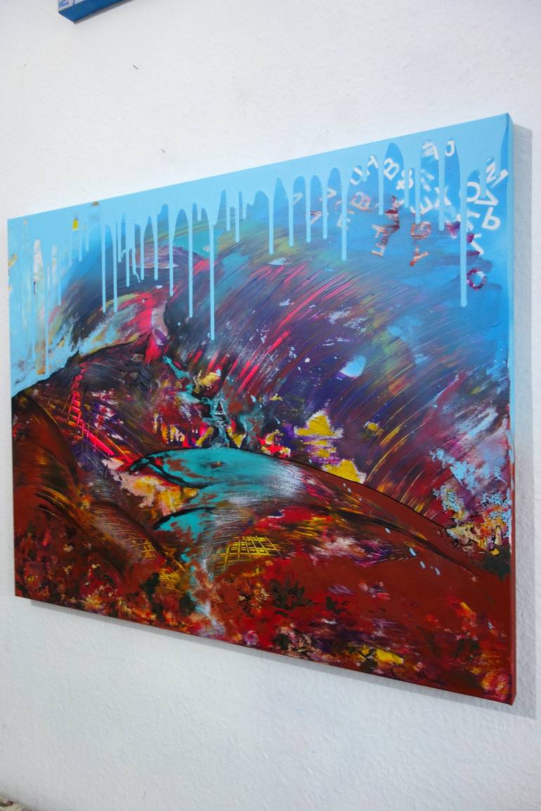 Original Abstract Expressionism Abstract Painting by Veronika Ban