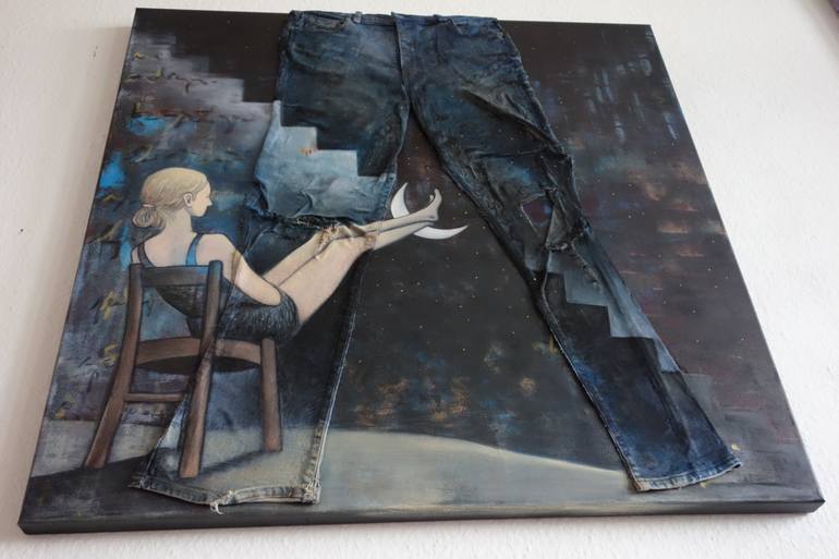 Original Conceptual People Painting by Veronika Ban