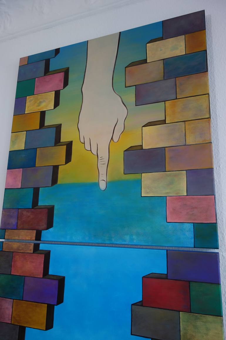 Original Conceptual Architecture Painting by Veronika Ban