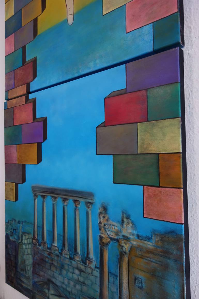 Original Conceptual Architecture Painting by Veronika Ban