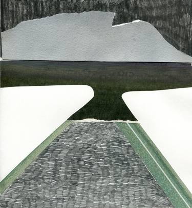 Print of Abstract Landscape Collage by Astrid Oudheusden
