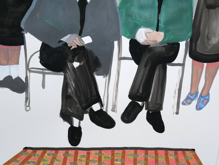 Original Figurative Family Drawing by Astrid Oudheusden