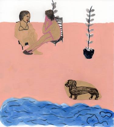 Print of Figurative Dogs Paintings by Astrid Oudheusden
