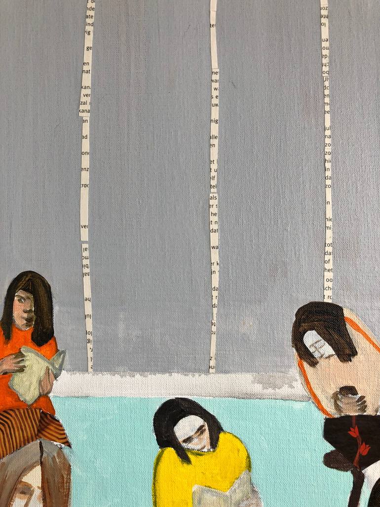 Original Figurative Children Painting by Astrid Oudheusden