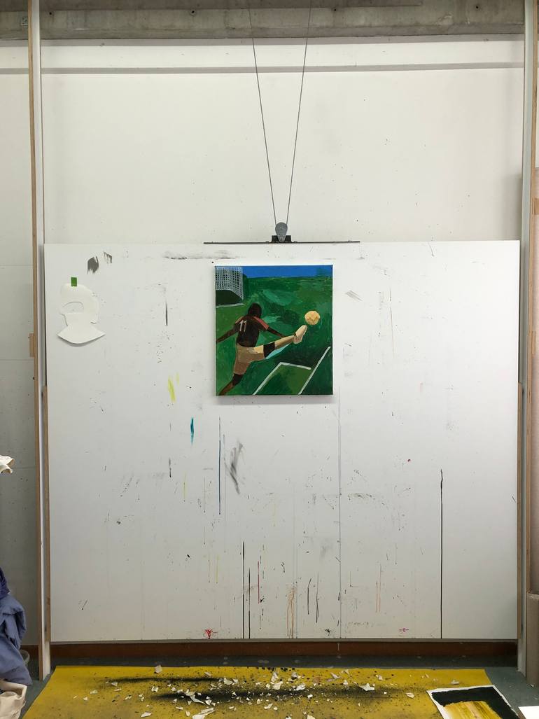 Original Expressionism Sports Painting by Astrid Oudheusden