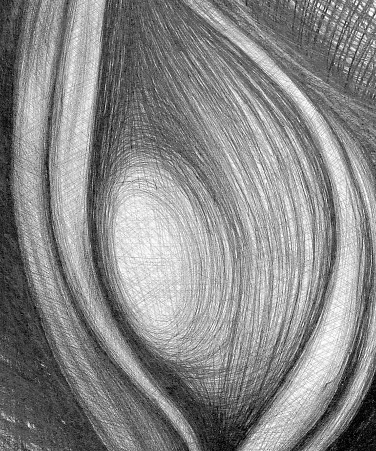 Original Abstract Expressionism Abstract Drawing by Habibur Rahman