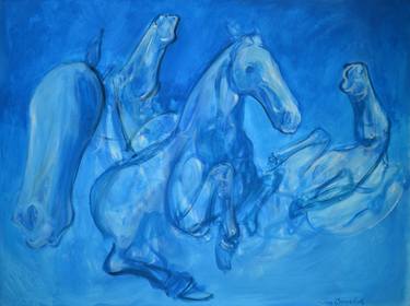 Original Abstract Expressionism Animal Painting by Igor Bogojevic