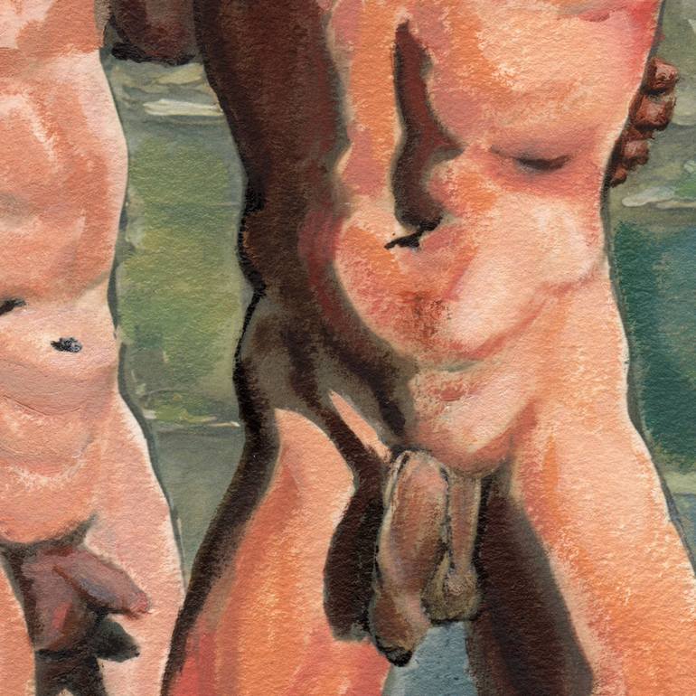 Original Nude Painting by Mon Graffito