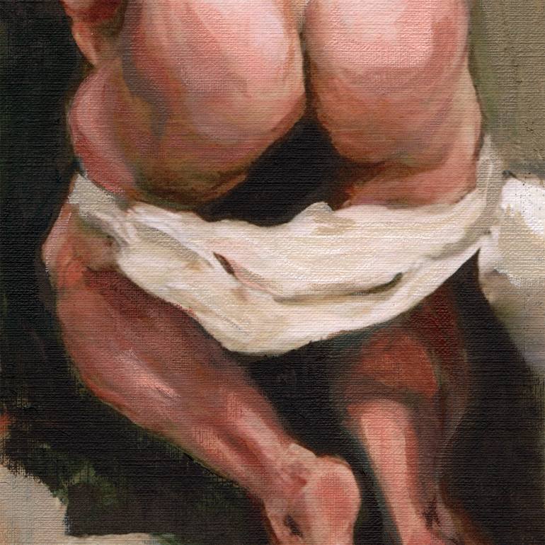 Original Figurative Nude Painting by Mon Graffito