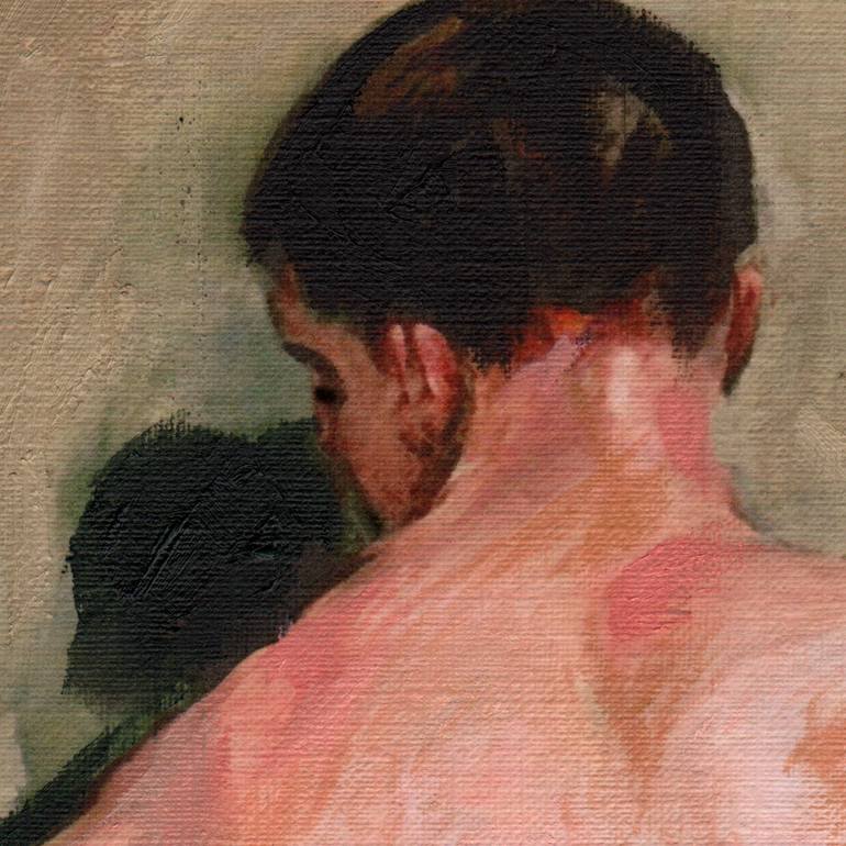 Original Figurative Nude Painting by Mon Graffito