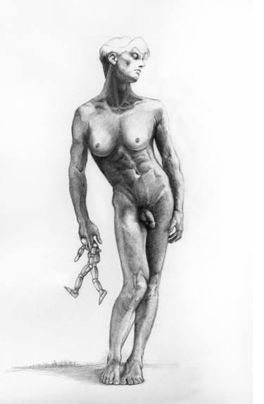 Print of Figurative Nude Drawings by Mon Graffito