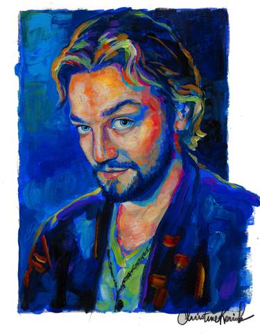 Print of Impressionism Pop Culture/Celebrity Paintings by Christine Kerrick