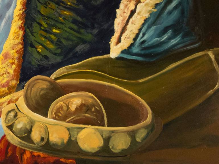 Original Expressionism People Painting by Blake Hughes