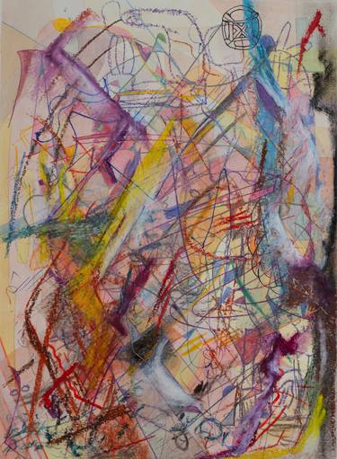 Original Abstract Expressionism Abstract Mixed Media by Blake Hughes