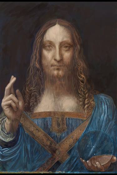 Salvator Mundi, after Leonardo da Vinci, redemption song thumb