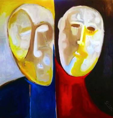 Print of Abstract People Paintings by sorin bica