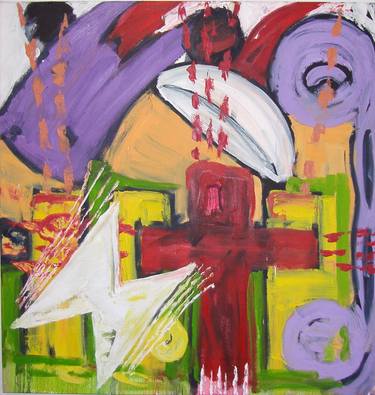 Original Abstract Religious Paintings by Richard Brachman
