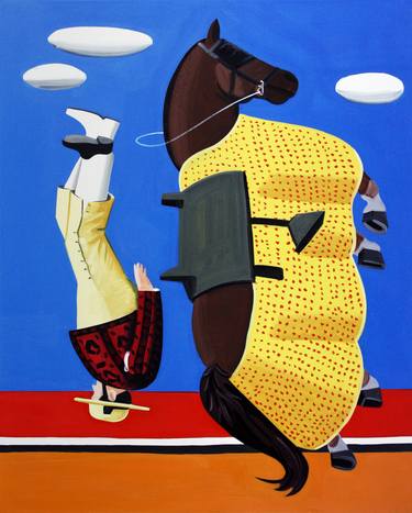 Print of Surrealism Horse Paintings by Juan de la Rica