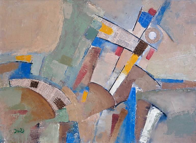 Original Abstract Expressionism Abstract Painting by Julian Tsvetanov