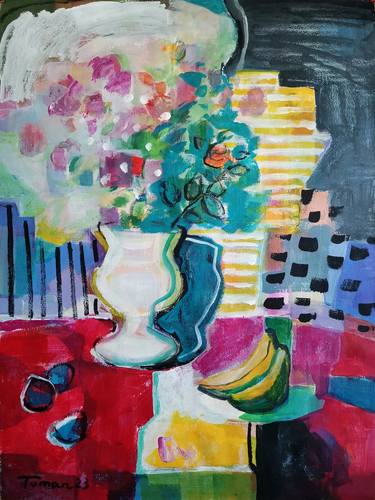 Original Still Life Paintings by Amalya  Nane Tumanian